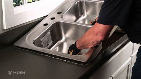 moen stainless steel sinks installation